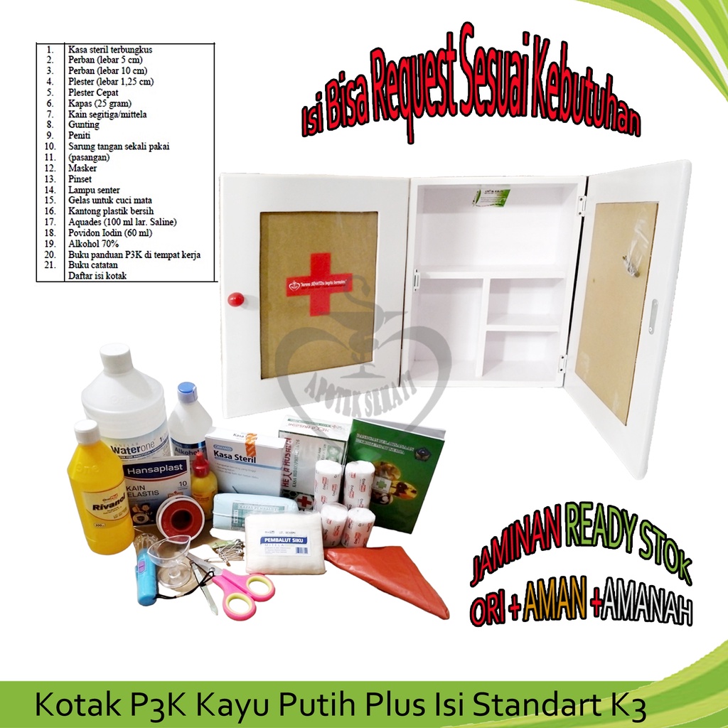 KOTAK P3K OBAT LENGKAP STANDART UNTUK AUDIT PERUSAHAAN K3