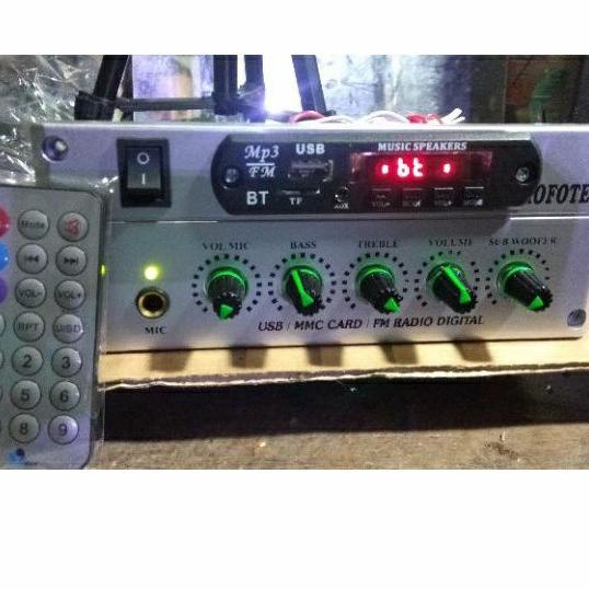 Lagi Tren.. kit modul amplifier speaker aktif stereo subwoofer plus USB  bluetooth