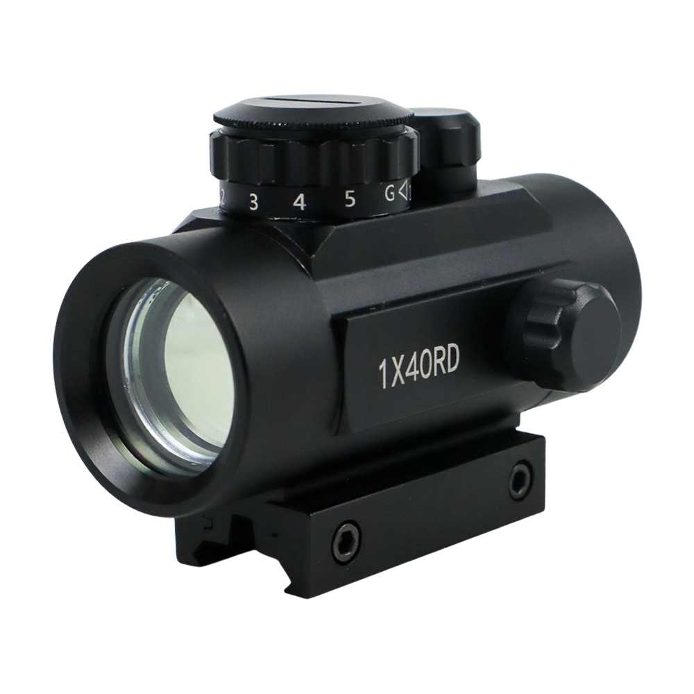 Bushnell Tactical Hunting Red Dot Laser Gun Optical Sight Mount Airsoft Rifle - 1x40rd - Black