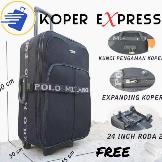 Promo Koper Kain 24 Inch Koper Expandable Koper Roda 2 Koper Terlaris Lelydenisa