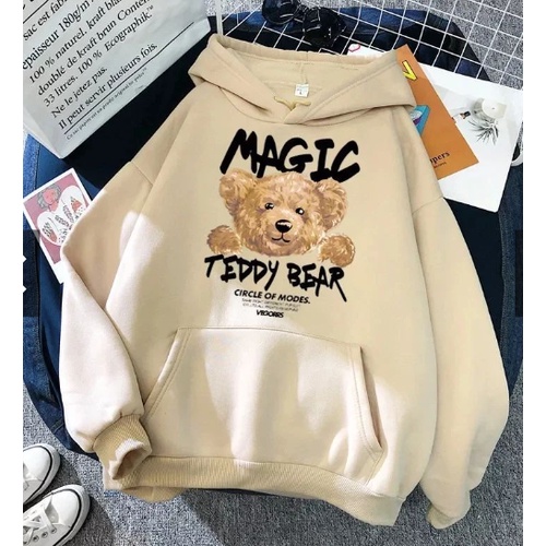 FC- SWEATER HOODIE LUCU  MAGIC TEDI BEAR