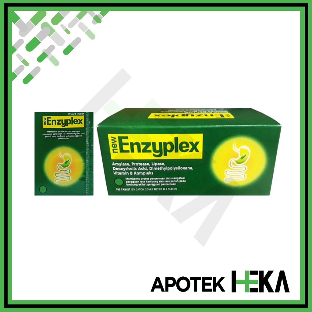 New Enzyplex Box isi 25x4 Tablet - Melancarkan Pencernaan dan Kembung (SEMARANG)