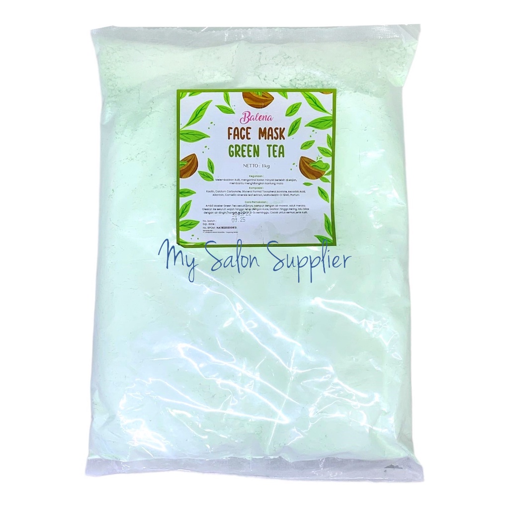 Balena Masker Wajah Green Tea Face Mask 1kg