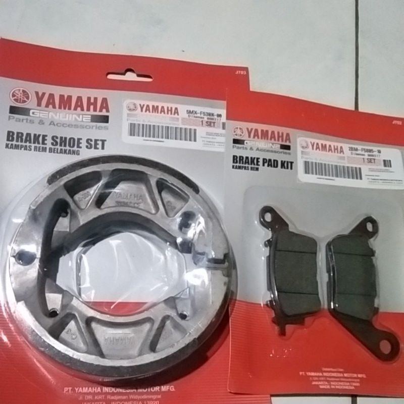 Kampas rem depan belakang Yamaha Mio M3,z,soul GT 125,Fino 125 dan lainnya