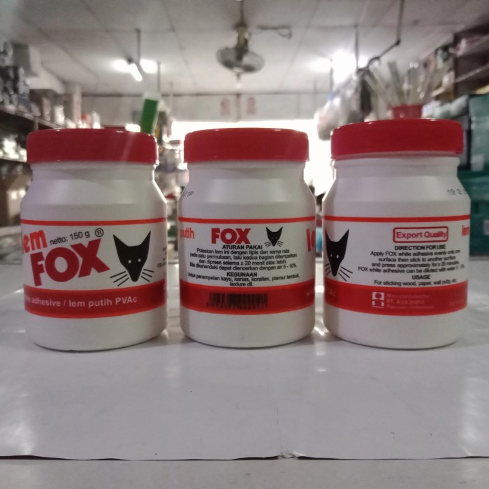 

murah Lem Kertas Putih PVAc FOX 150 gram