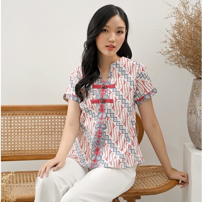 Atasan Batik 208 WIB/ Blouse Batik Wanita/ Batik Jumbo