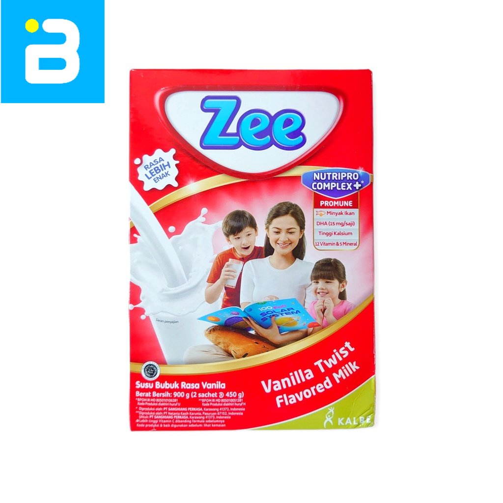 

Zee Reguler Vanilla Twist Flavored Milk 900 G