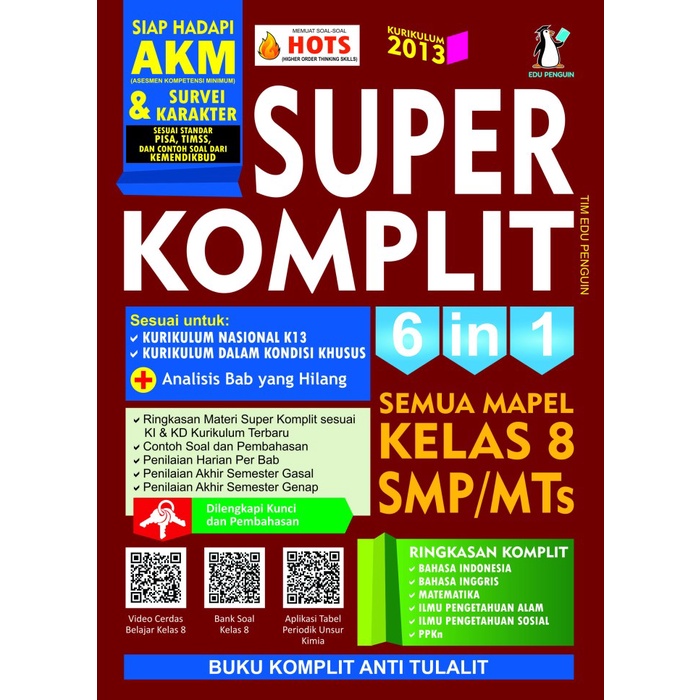 

✨COD✨ Buku SUPER KOMPLIT 6in1 SEMUA MAPEL KELAS 8 SMP/MTs TERUPDATE