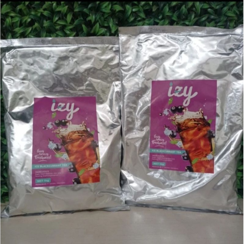 

Ice Blackcurrant Tea Powder Izy / Bubuk Minuman Teh Rasa Anggur
