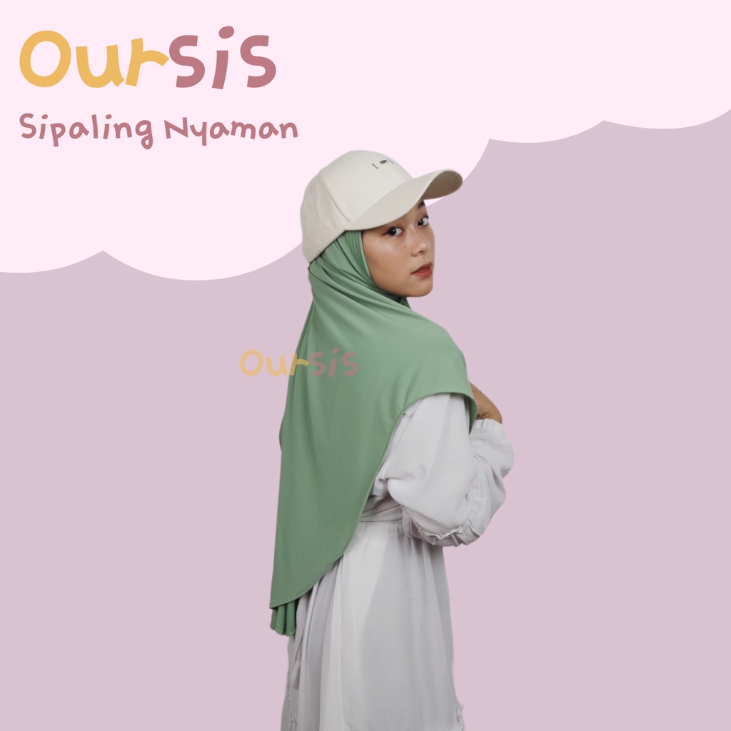 ᴏᴜʀꜱɪꜱ Khimar Sekolah Jersey Premium | SiPALING NYAMAN