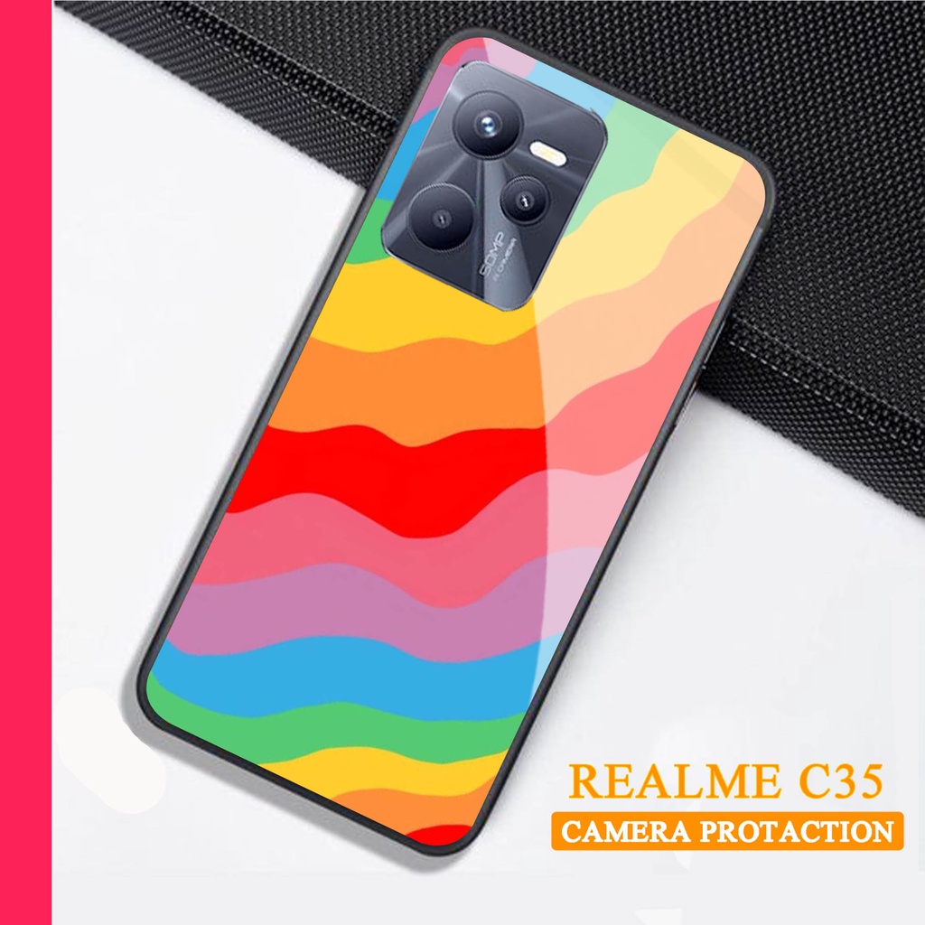 Softcase Glass Kaca REALME C35 - Case Handphone REALME C35 [T61]