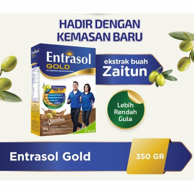 

[ COD ] ENTRASOL GOLD COKLAT 350 GR SUSU NUTRISI LANSIA