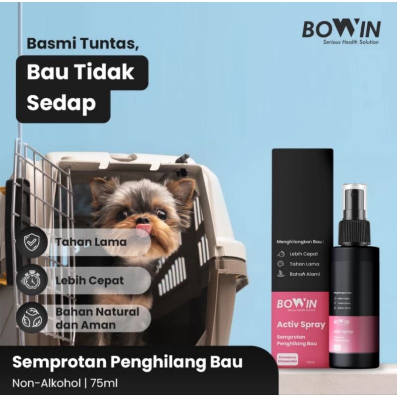 Bowin Active Spray Parfum Penghilang Bau Sepatu / Helm / Jaket