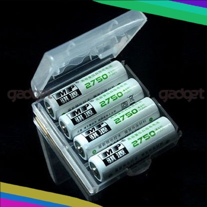 Case Tempat Baterai AAA AA - Tempat Batrei AA AA Transparan Untuk 4x14500