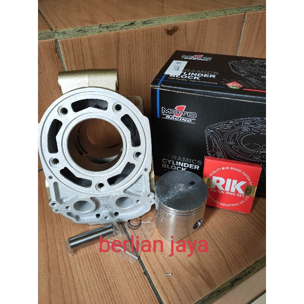 blok seher/cylider blok seher gold ceramic uk 59mm pin 15 (standar)buat motor ninja 150R/RR/ninja 2t