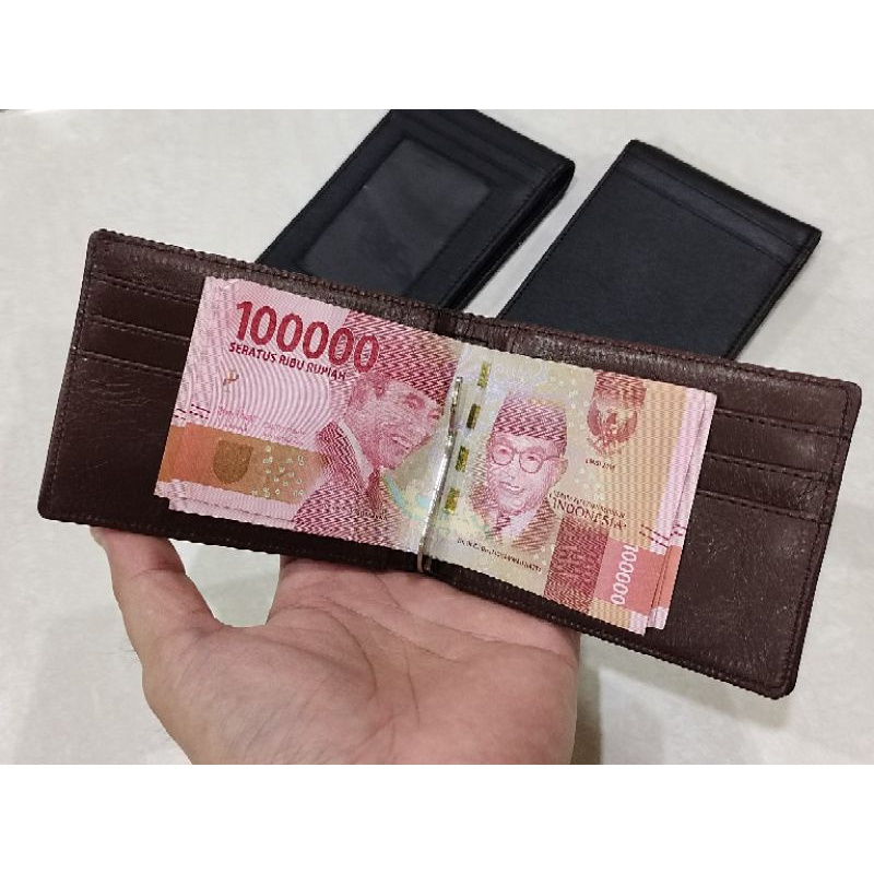Dompet money klip kartu polos