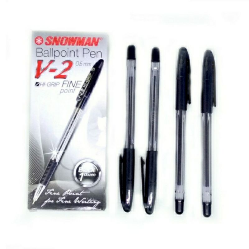

Pulpen Snowman V2 | pena hitam