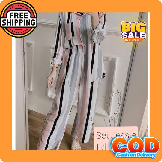 Stelan Chirstin / Fashion Wanita / Korean Fashion / Set Baju Wanita Murah / Setelan Baju Model Korea