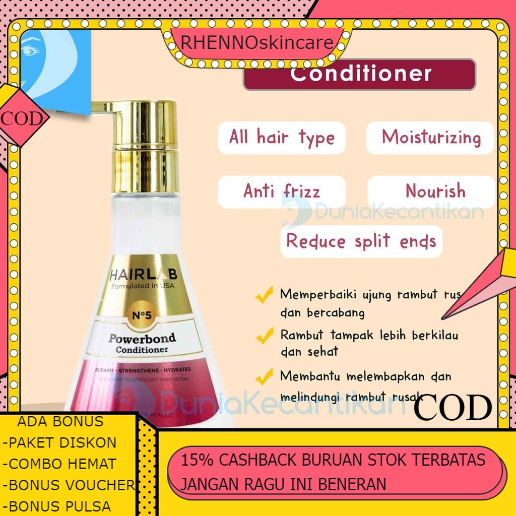 NEW 2022 HAIRLAB No 5 Powerbond Hair Conditioner Hair lab Kondisioner Perawatan Rambut ORIGINAL