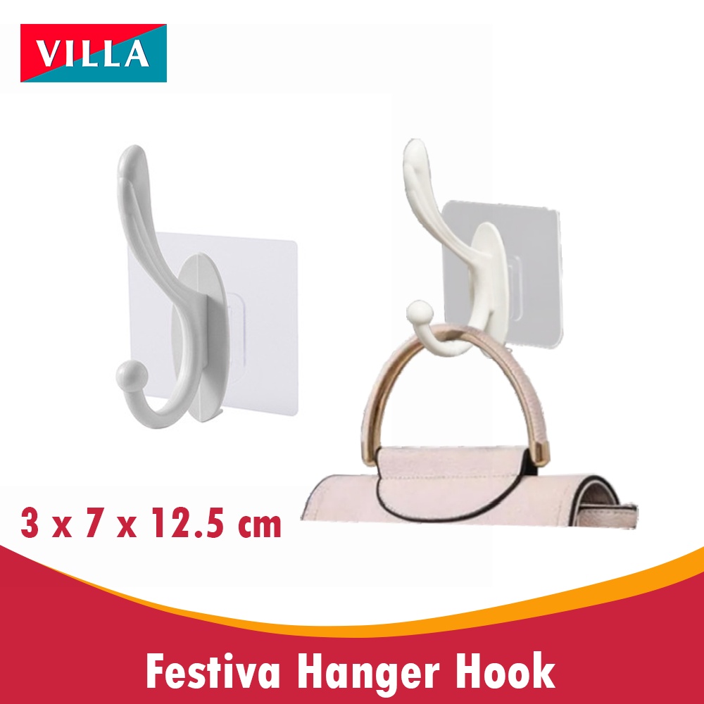 Ktmstore VILLA Festiva gantungan tas baju jaket dinding tempel HANGER HOOK