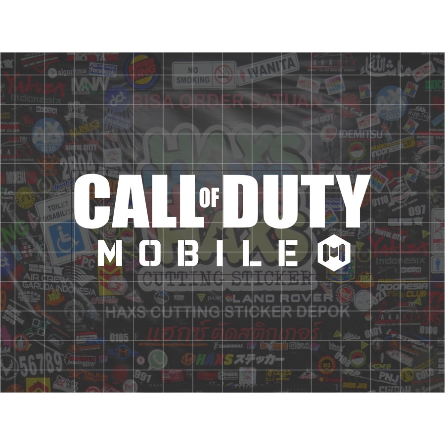 Cutting Sticker Call of Duty Mobile Game Ukuran 8 Cm Untuk Mobil Motor