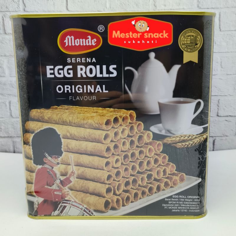 Monde Serena Egg Roll Kaleng 600 gram | Monde Kaleng | Monde Egg Roll Kaleng | Kue Lebaran | Kue Lebaran Kaleng | Kue Natal | Kue Lebaran Coklat