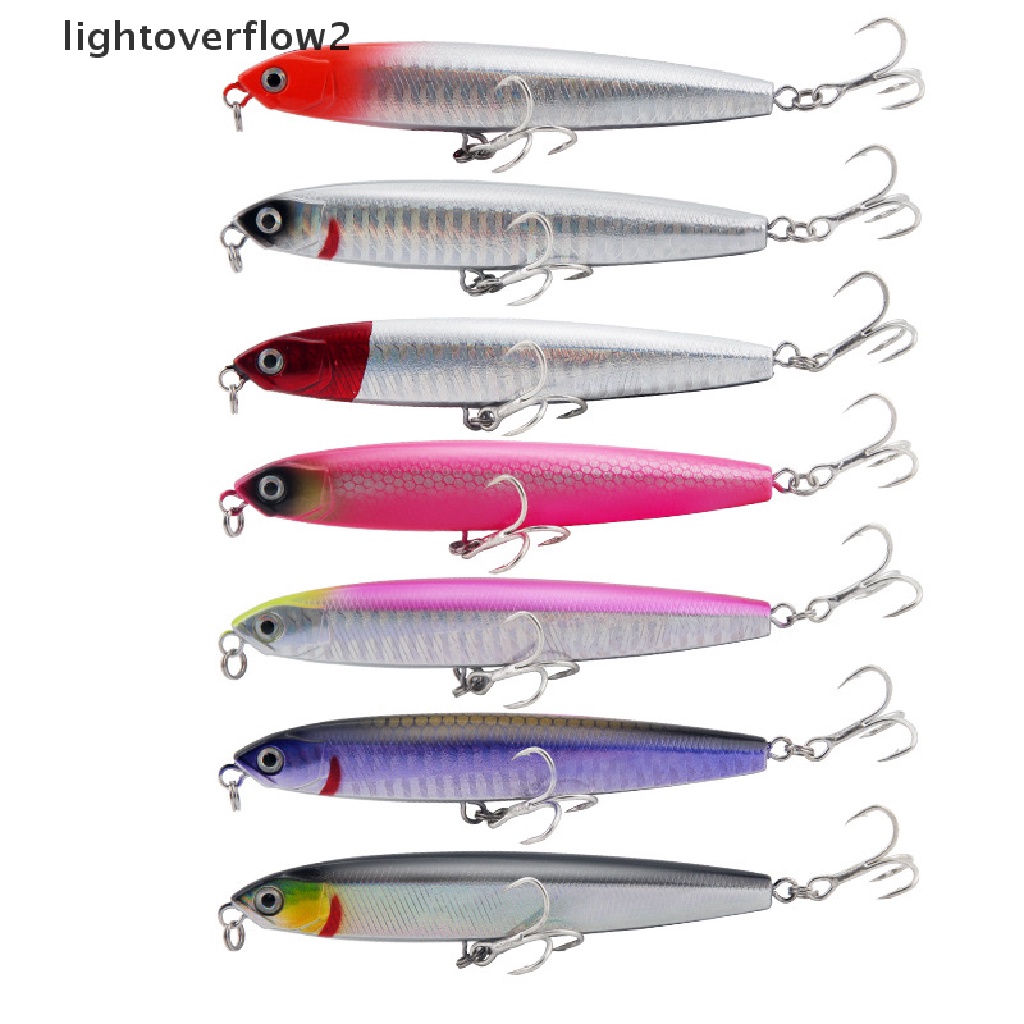 (lightoverflow2) 1pc Umpan Pancing Hardlure Bentuk Ikan Imitasi 10g / 24g