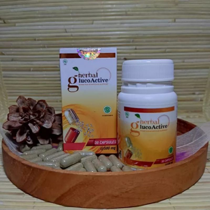 GlucoActive Asli Original Herbal GlucoActive Obat Diabetes Dan Kencing Manis Kadar Gula Darah