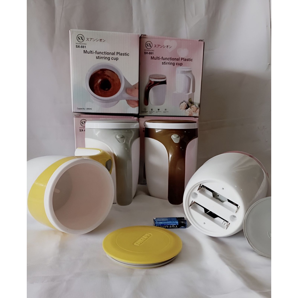 GELAS ADUK OTOMATIS GELAS ELEKTRIK CANGKIR MUG ADUK OTOMATIS FREE PACKING BUBBLE FBL