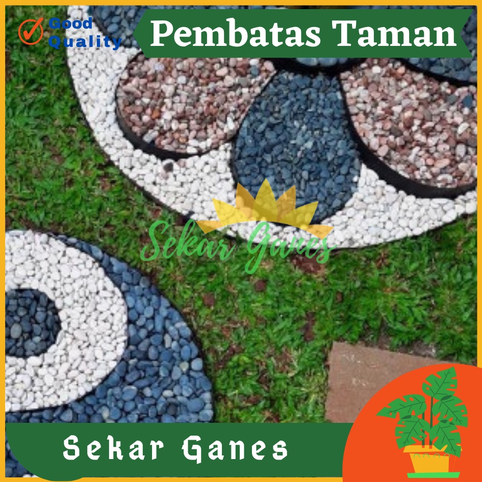 SEKARGANES Tepi rumput / tepi kerikil / tepian taman 10 cm pembatas tamn termurah bagus pot bunga pot tawon pembatas taman tanaman hias