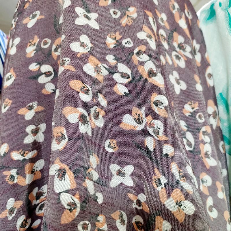 kain katun silky motif ck 20  - bahan kain mukena - kain katun silki - bahan kain meteran silky moti