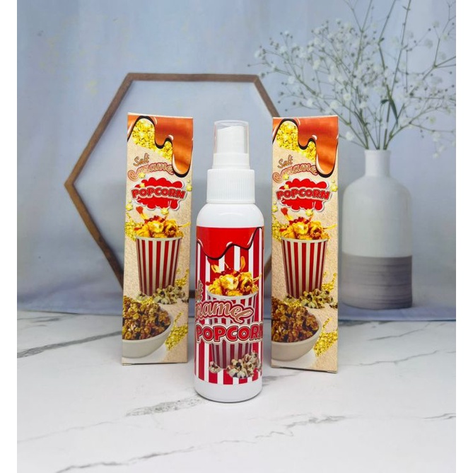 PARFUM BADAN BODYMIST PRIA WANITA POPCORN CARAMEL - WANGI TAHAN LAMA-100ml