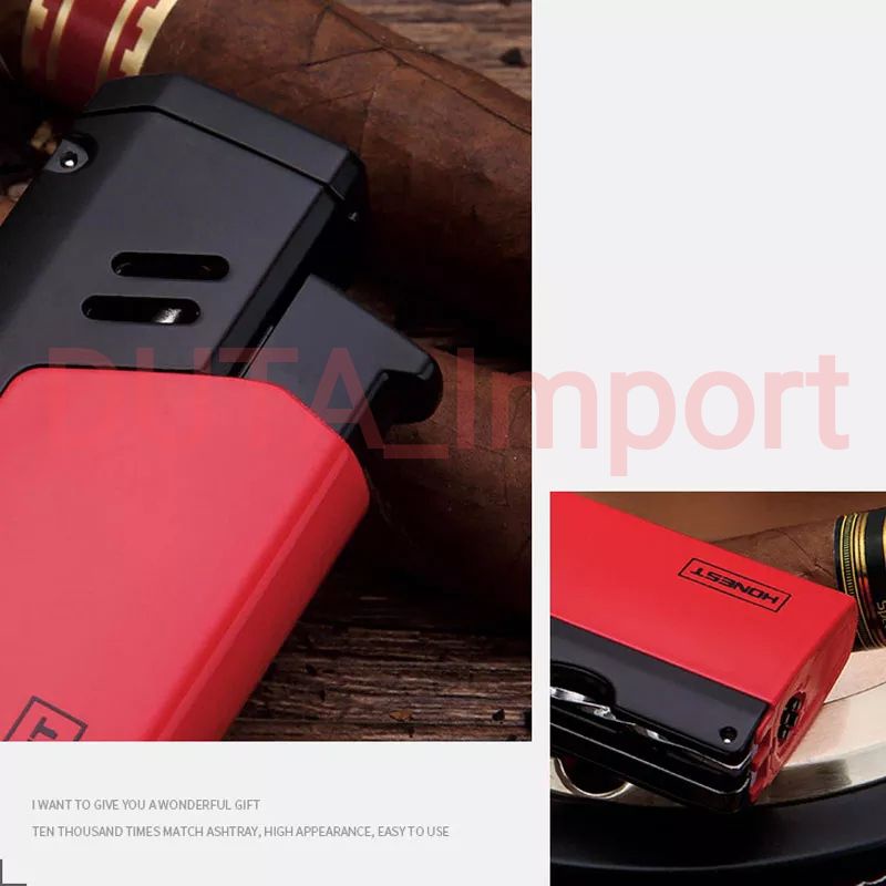 Korek Api Honest 1/single Jet Flame Lighter Punch Hole Gas Isi ulang BCZ761-1