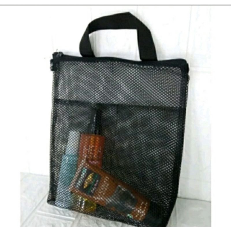 Pouch bag alat mandi jaring Nilon serbaguna 009