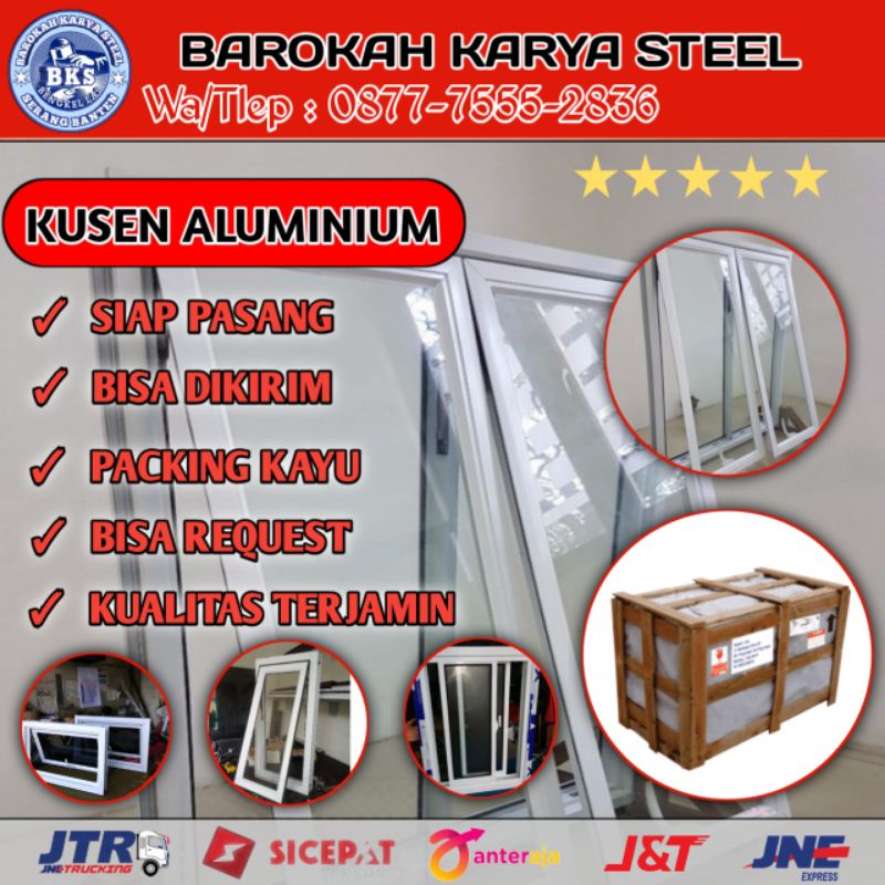 Jual Kusen Aluminium Ventilasi Kaca Jigjag Shopee Indonesia 5244