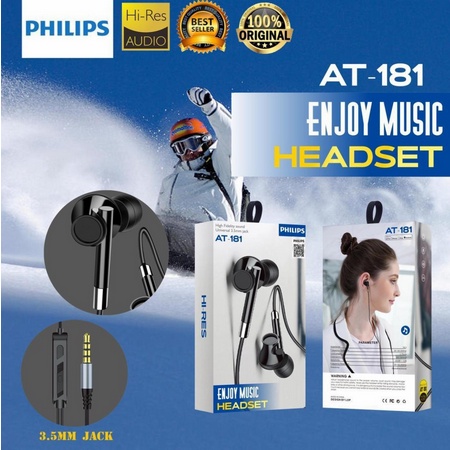 Handsfree Earphone Seri Philips All Varian Packing Lokal Suara Bagus &amp; Harga Mantap