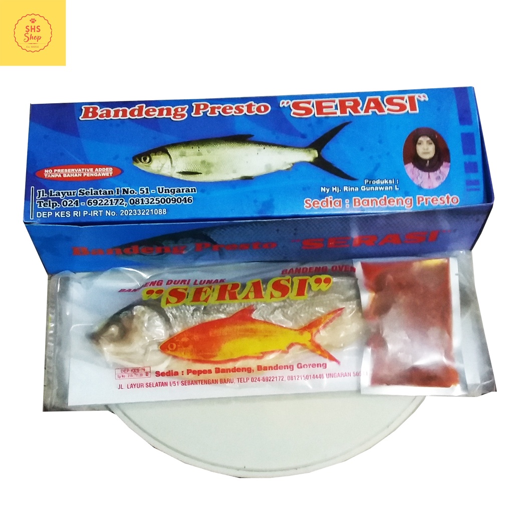 Bandeng Presto Duri Lunak SERASI Kemasan Vacuum Tanpa Pengawet 1 KG isi 3 ekor
