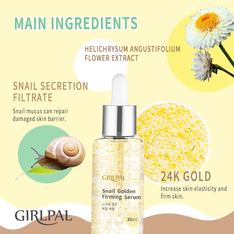 (READY &amp; ORI) GIRLPAL Snail  Golden Firming Serum BPOM