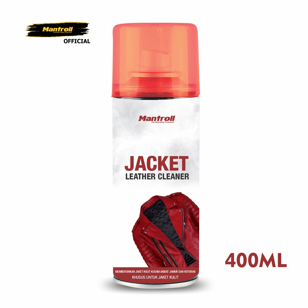 Mantroll Jacket Leather Cleaner - Busa Pembersih Jamur dan Kotoran Khusus Jaket Kulit 400ml