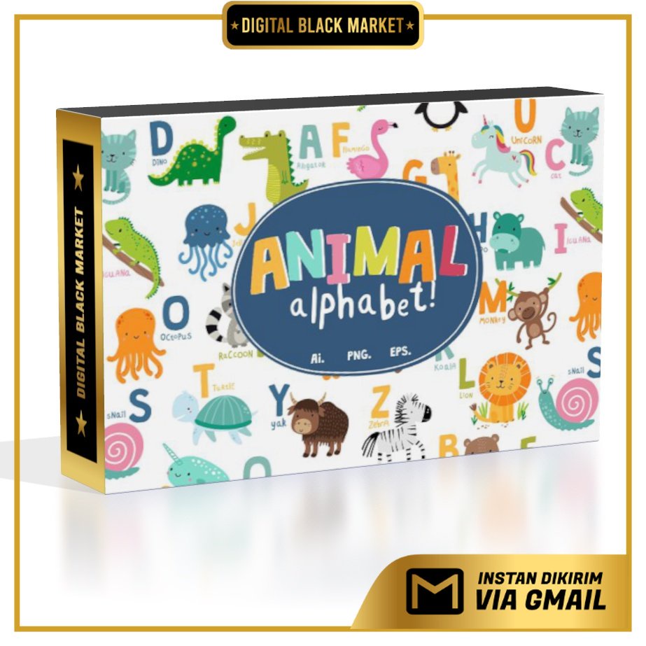 Animal Alphabet Vector Set