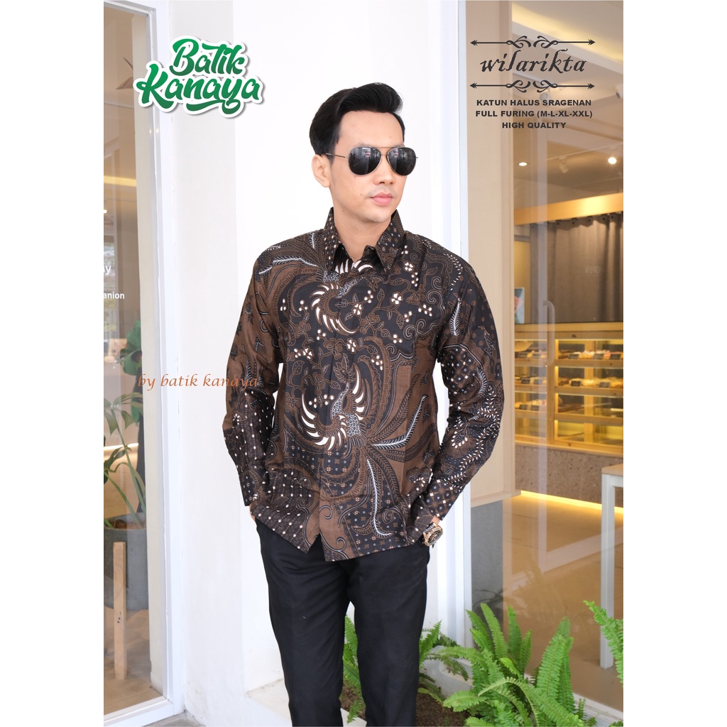 Kanaya - Baju Batik Pria Lengan Panjang Full Furing Motif WILARIKTA