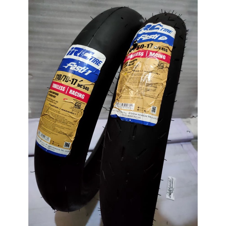 Ban Slick Race Soft Compound.Ban Racing Balap Tubeless IRC FASTI 1 110/70  FASTI 2 90/80 ring 17
