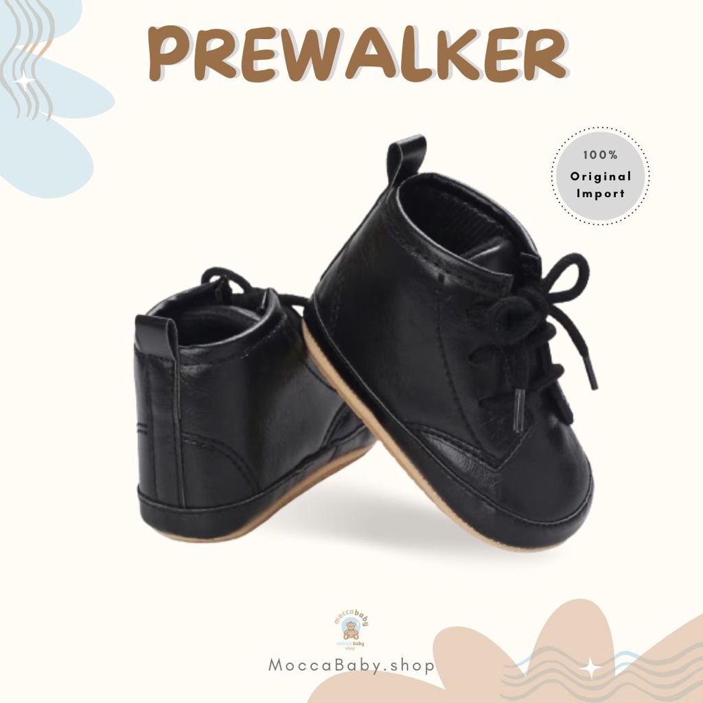 MBSS - PREWALKER Sepatu Anak Bayi Baby  Shoes Sandal Casual Socks Anti Slip Bahan Import / OLINE BOOTS