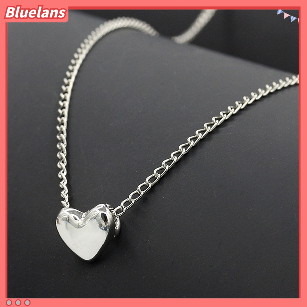 Bluelans Women Elegant Love Heart Pendant Necklace Choker Chain Jewelry Accessory Gift