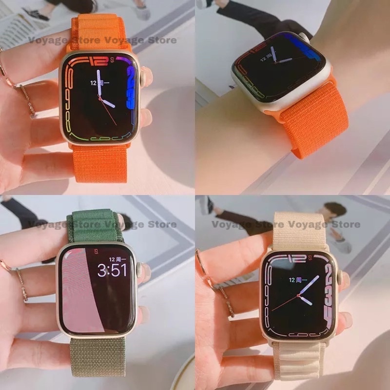 Strap Premium apple watch ULTRA series 8 7 6 5 iwatch 42mm 44mm 45mm 49mm Alpine Loop tali aksesoris Nylon