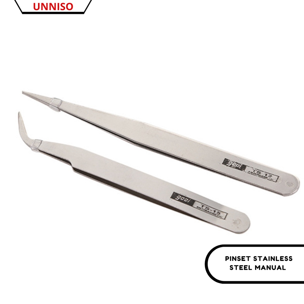 UNNISO - Pinset Stainless Steel Manual Multifungsi