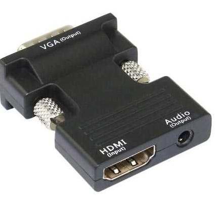 CSU0g0F--Adapter Converter HDMI Female to VGA Male 1080P Audio Port / adaptor VGA KE HDMI Audio Usb 