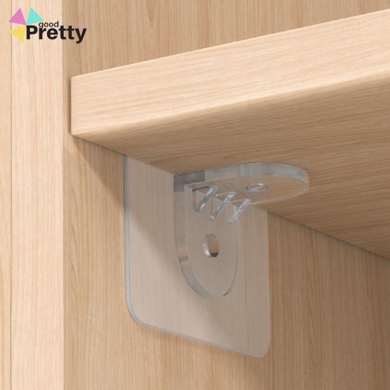 Self-adhesive Wall Hanging Hook Free Punch Sticker Transparan Hiasan Dinding Rumah Tangga Hook - PD