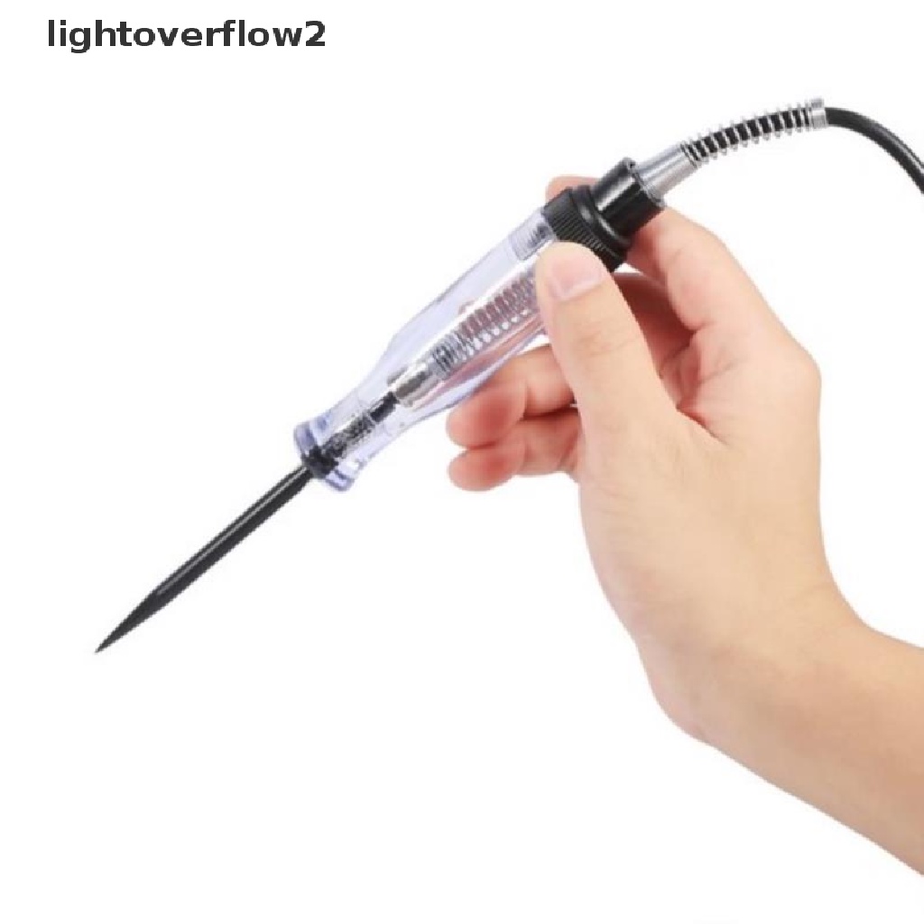 (lightoverflow2) Pena Tester Tegangan Sirkuit Mobil DC 6V 12V 24V (ID)