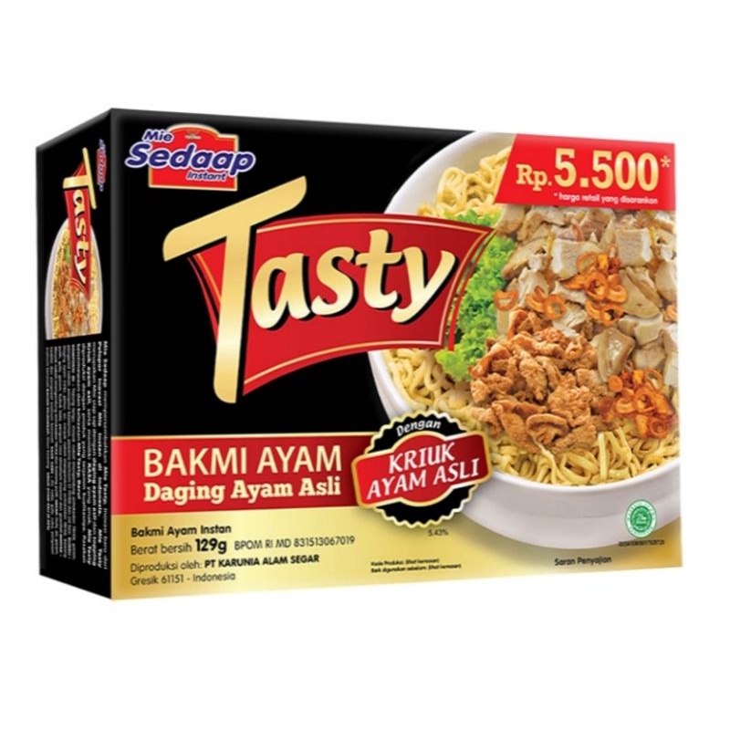 

Sedaap Mie Tasty Bakmi Ayam 129g